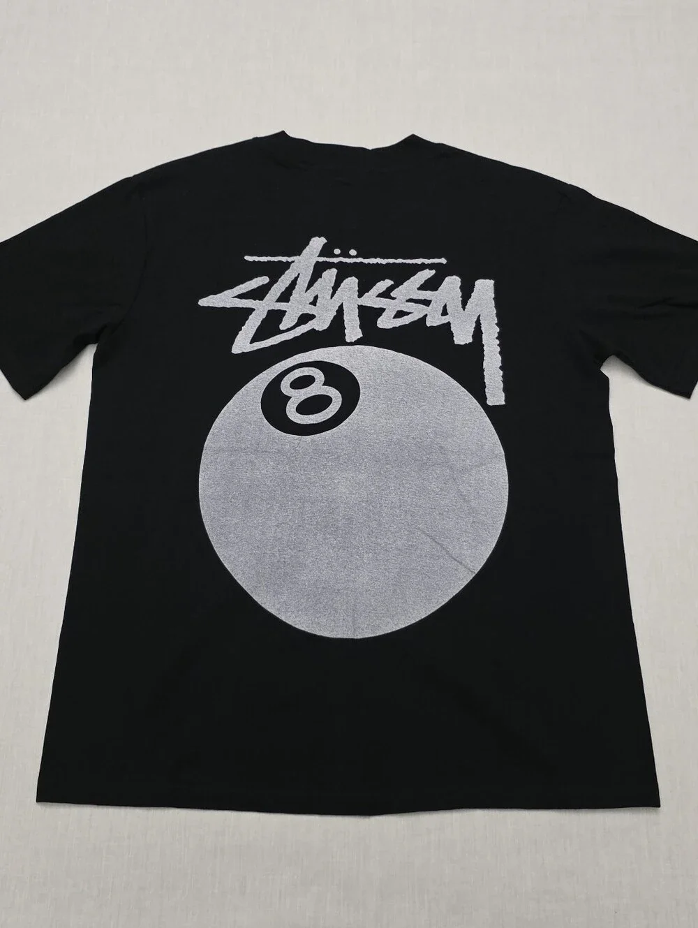 8 Ball Pigment Dyed Black Shirt Size Medium - Picture 4 of 4